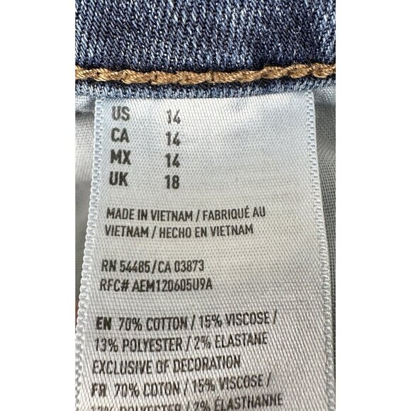 American Eagle Outfitters Hi-Rise Shortie Jean Short Women's 14 Denim Cut Off - Picture 11 of 12